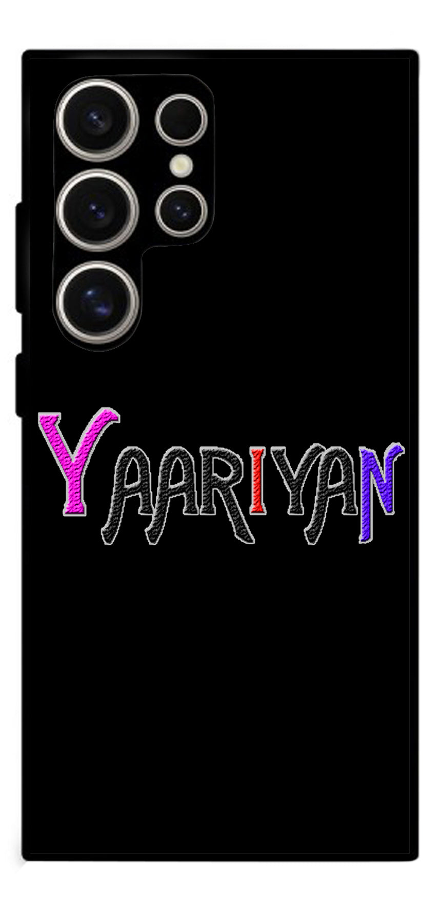 Yaariyan Unbreakable Metal Back Case Mobile Cover with 4 Side Protection and Soft TPU Sides for Samsung s24ultra