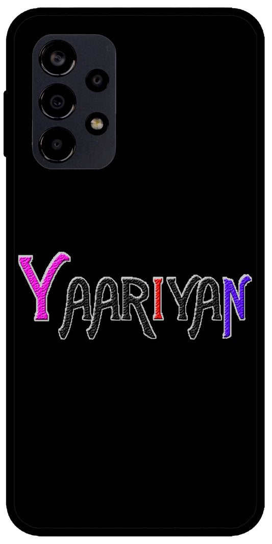 Yaariyan Unbreakable Metal Back Case Mobile Cover with 4 Side Protection and Soft TPU Sides for Samsung A52s/A53