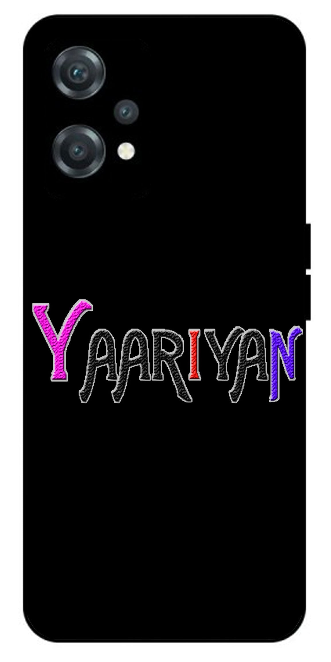 Yaariyan Unbreakable Metal Back Case Mobile Cover with 4 Side Protection and Soft TPU Sides for oneplus nord ce 2 lite 5g