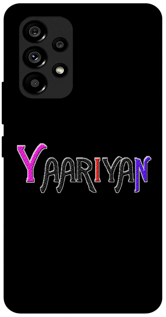 Yaariyan Unbreakable Metal Back Case Mobile Cover with 4 Side Protection and Soft TPU Sides for SAMSUNG A53