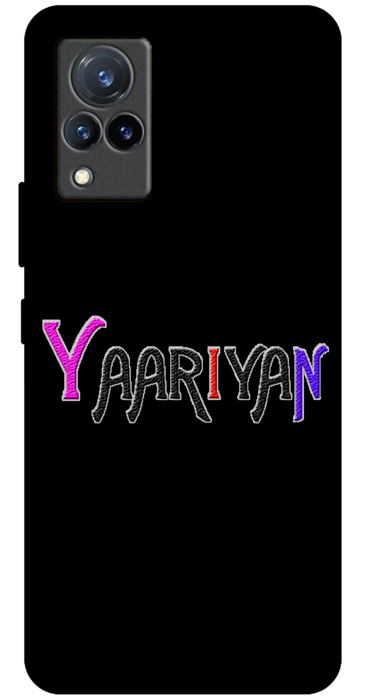 Yaariyan Unbreakable Metal Back Case Mobile Cover with 4 Side Protection and Soft TPU Sides for VIVO V21 5G