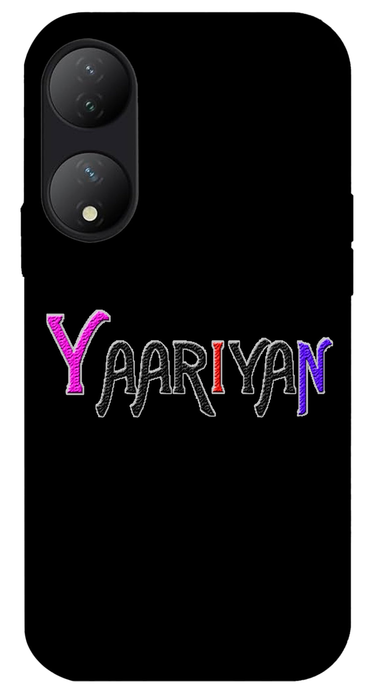 Yaariyan Unbreakable Metal Back Case Mobile Cover with 4 Side Protection and Soft TPU Sides for VIVO Y100