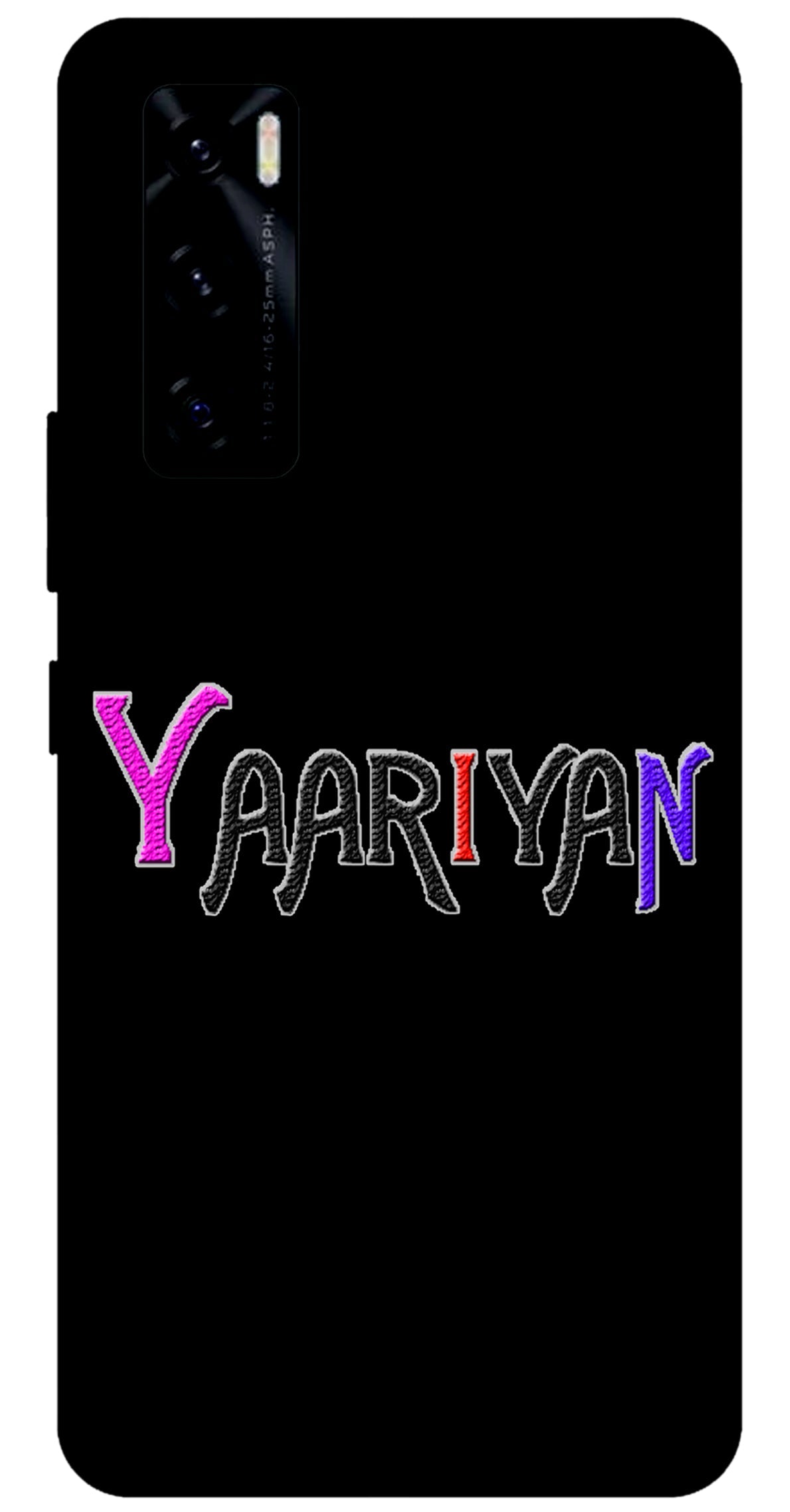 Yaariyan Unbreakable Metal Back Case Mobile Cover with 4 Side Protection and Soft TPU Sides for VIVO V 20 SE