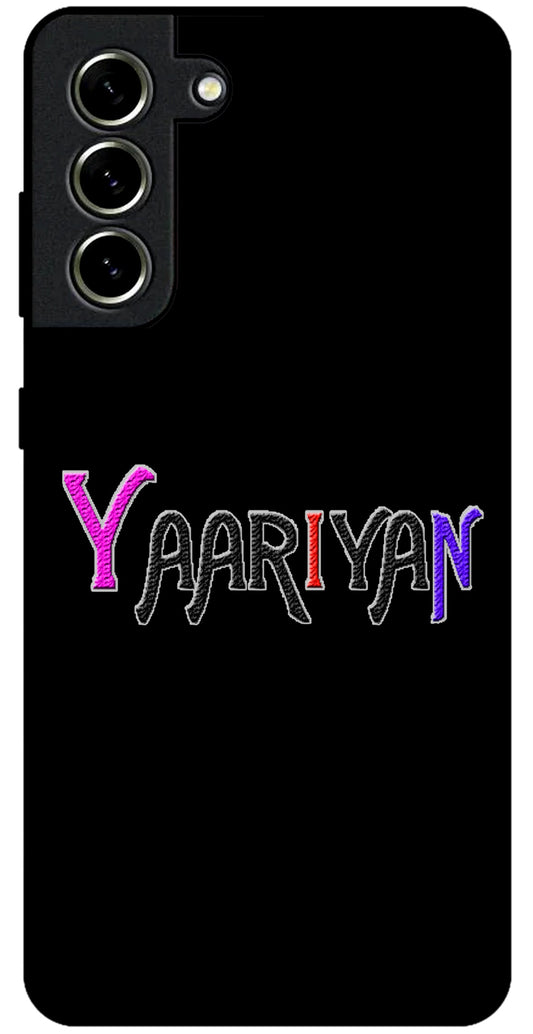 Yaariyan Unbreakable Metal Back Case Mobile Cover with 4 Side Protection and Soft TPU Sides for SAMSUNG S21 FE