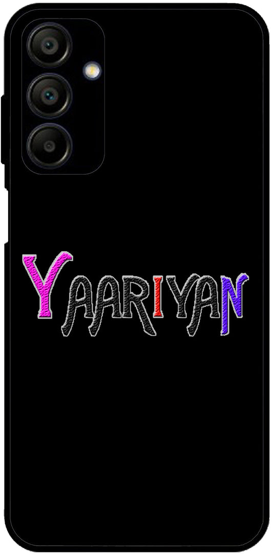 Yaariyan Unbreakable Metal Back Case Mobile Cover with 4 Side Protection and Soft TPU Sides for Samsung A15 5G NEW