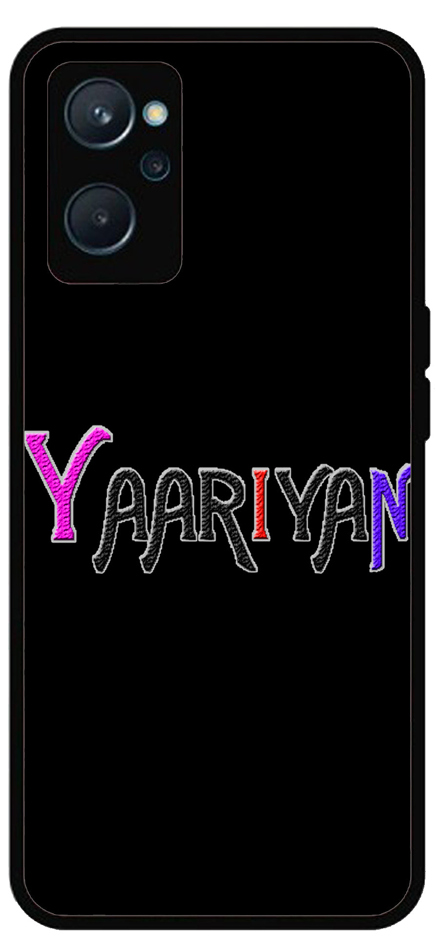 Yaariyan Unbreakable Metal Back Case Mobile Cover with 4 Side Protection and Soft TPU Sides for Vivo 9I