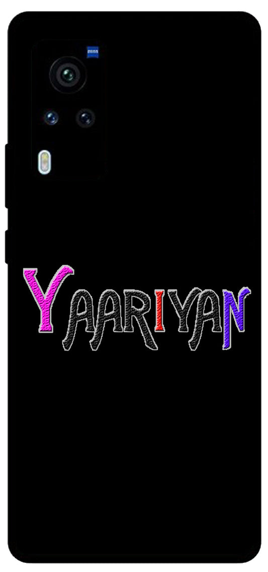 Yaariyan Unbreakable Metal Back Case Mobile Cover with 4 Side Protection and Soft TPU Sides for Vivo X60 Pro