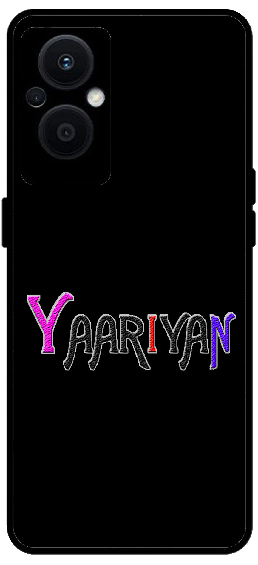 Yaariyan Unbreakable Metal Back Case Mobile Cover with 4 Side Protection and Soft TPU Sides for OPPO F21 PRO 5G