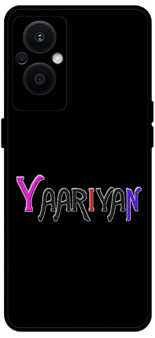 Yaariyan Unbreakable Metal Back Case Mobile Cover with 4 Side Protection and Soft TPU Sides for OPPO F21 PRO 5G