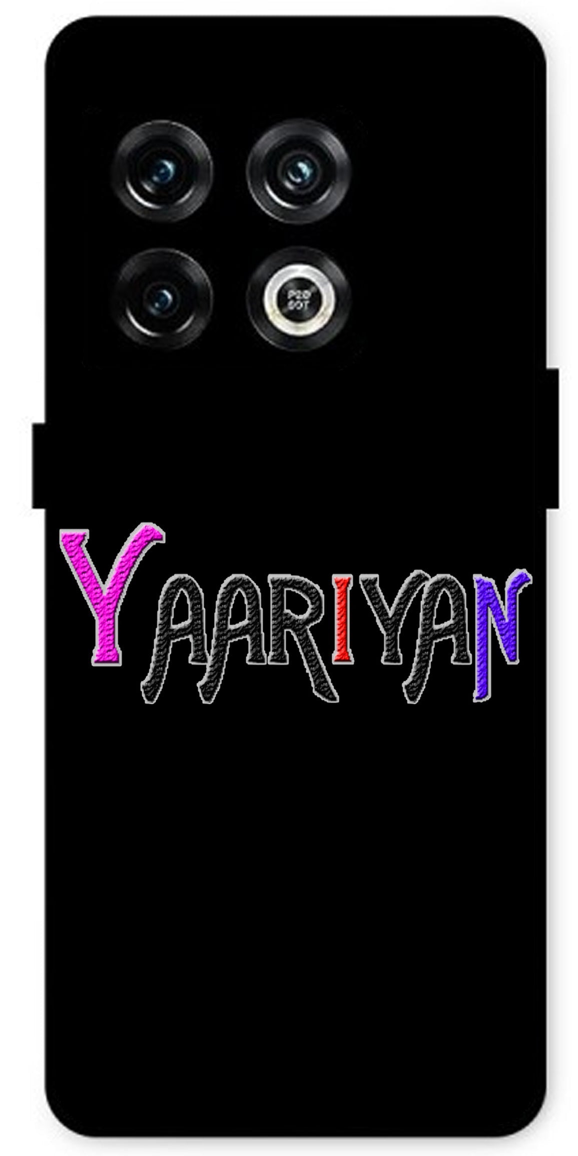 Yaariyan Unbreakable Metal Back Case Mobile Cover with 4 Side Protection and Soft TPU Sides for OnePlus 10Pro 5G