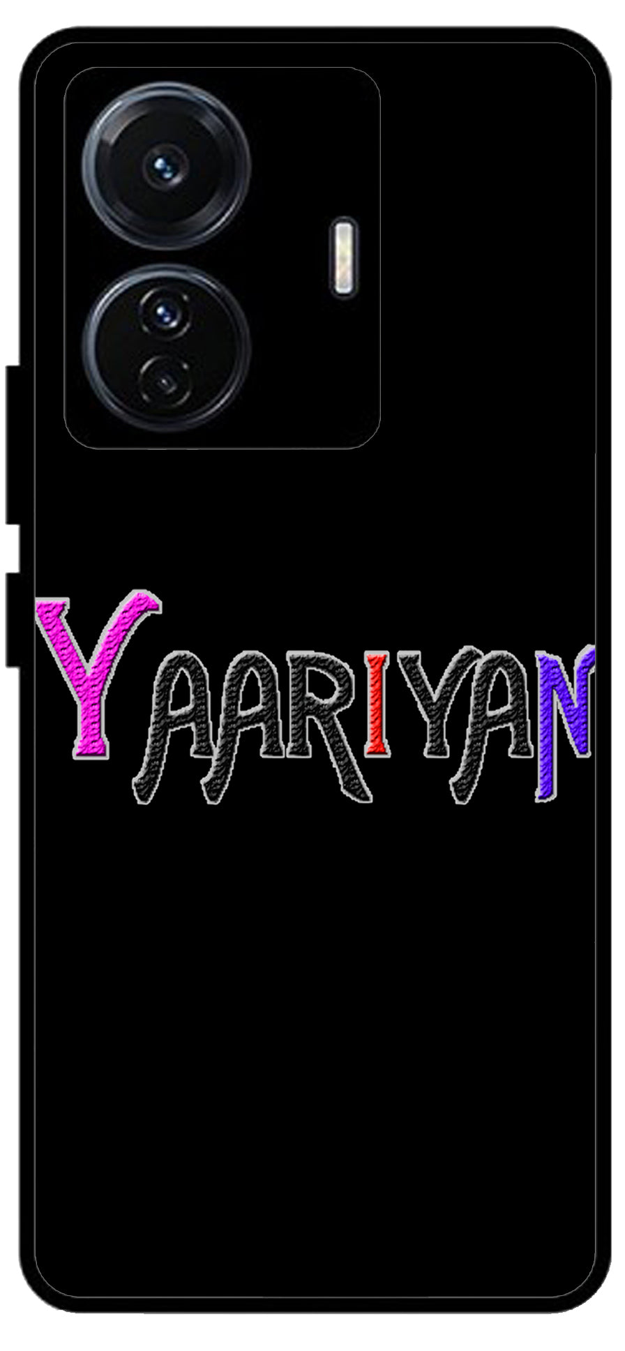 Yaariyan Unbreakable Metal Back Case Mobile Cover with 4 Side Protection and Soft TPU Sides for Vivo T1 Pro