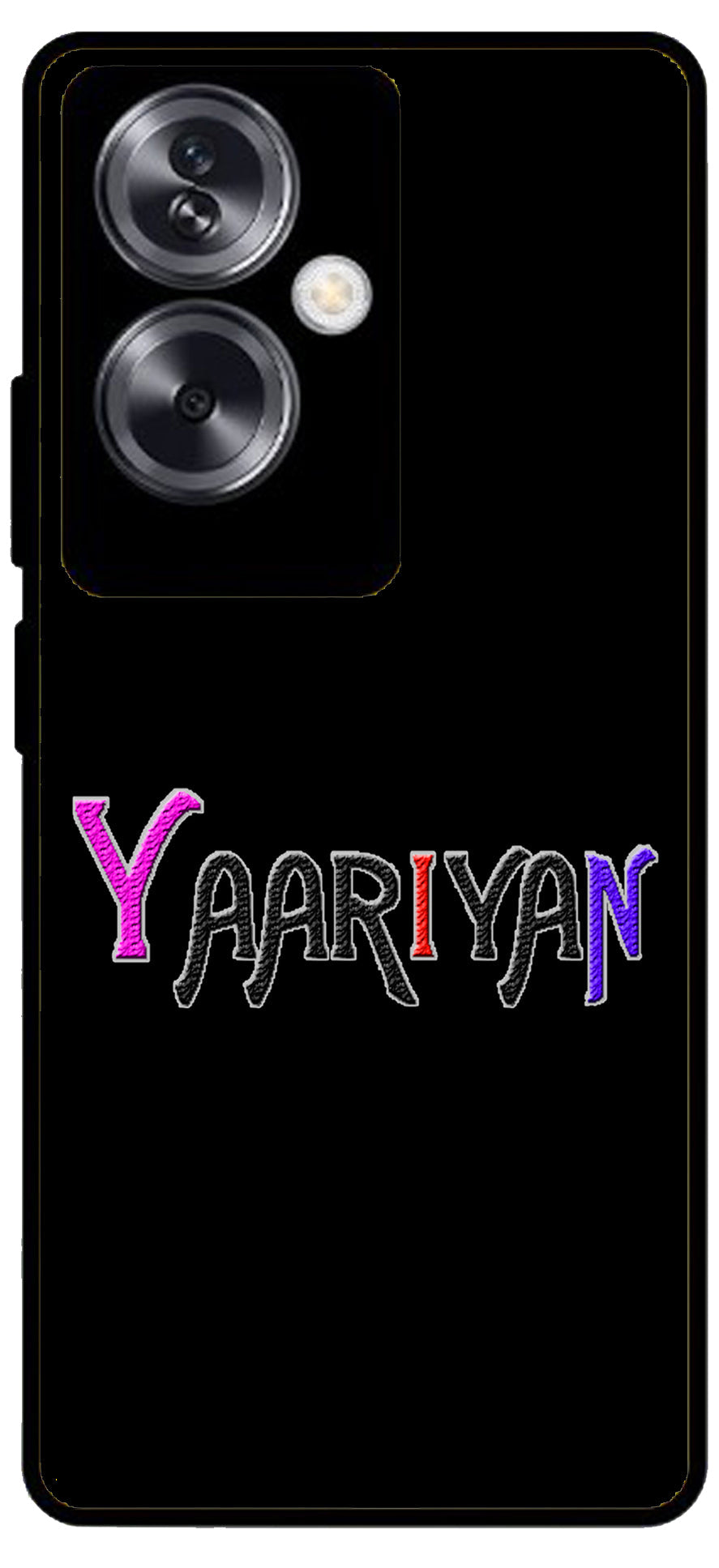 Yaariyan Unbreakable Metal Back Case Mobile Cover with 4 Side Protection and Soft TPU Sides for Oppo A79 NEW