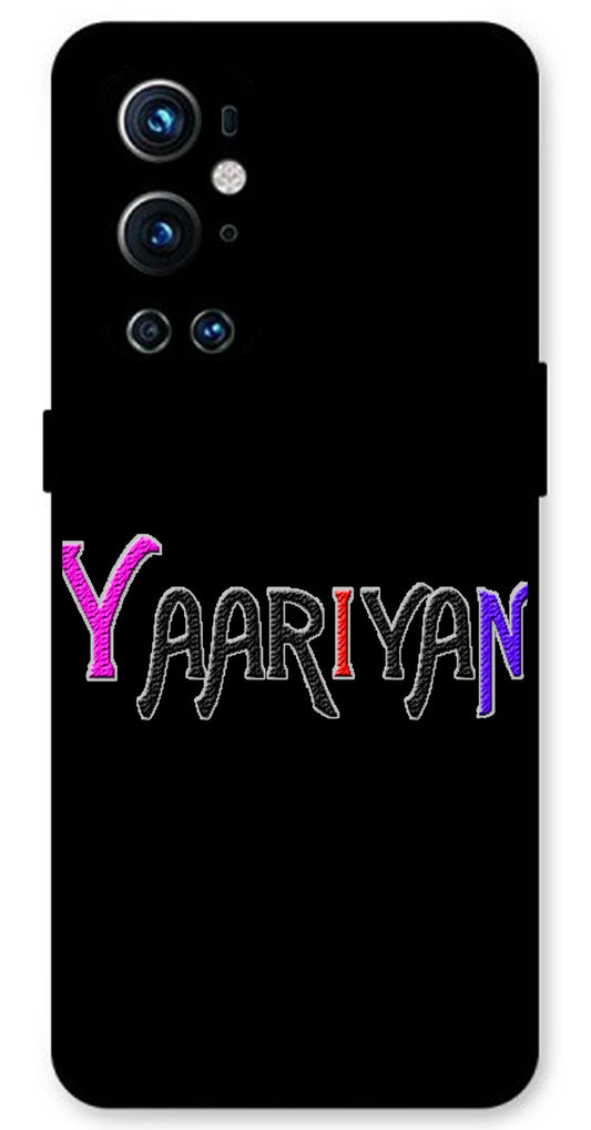 Yaariyan Unbreakable Metal Back Case Mobile Cover with 4 Side Protection and Soft TPU Sides for OnePlus 9Pro