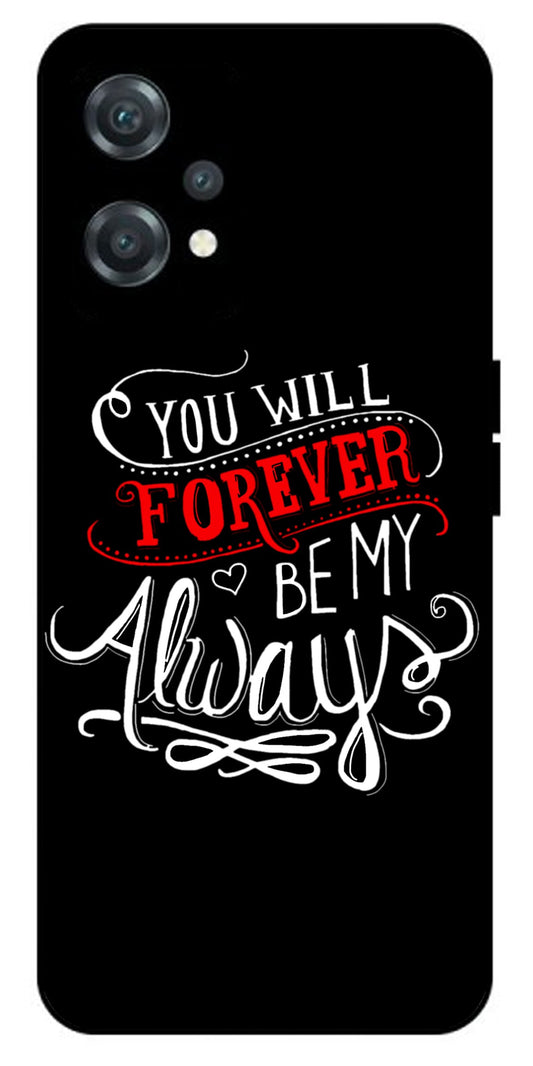 Be My Always Unbreakable Metal Back Case Mobile Cover with 4 Side Protection and Soft TPU Sides for oneplus nord ce 2 lite 5g