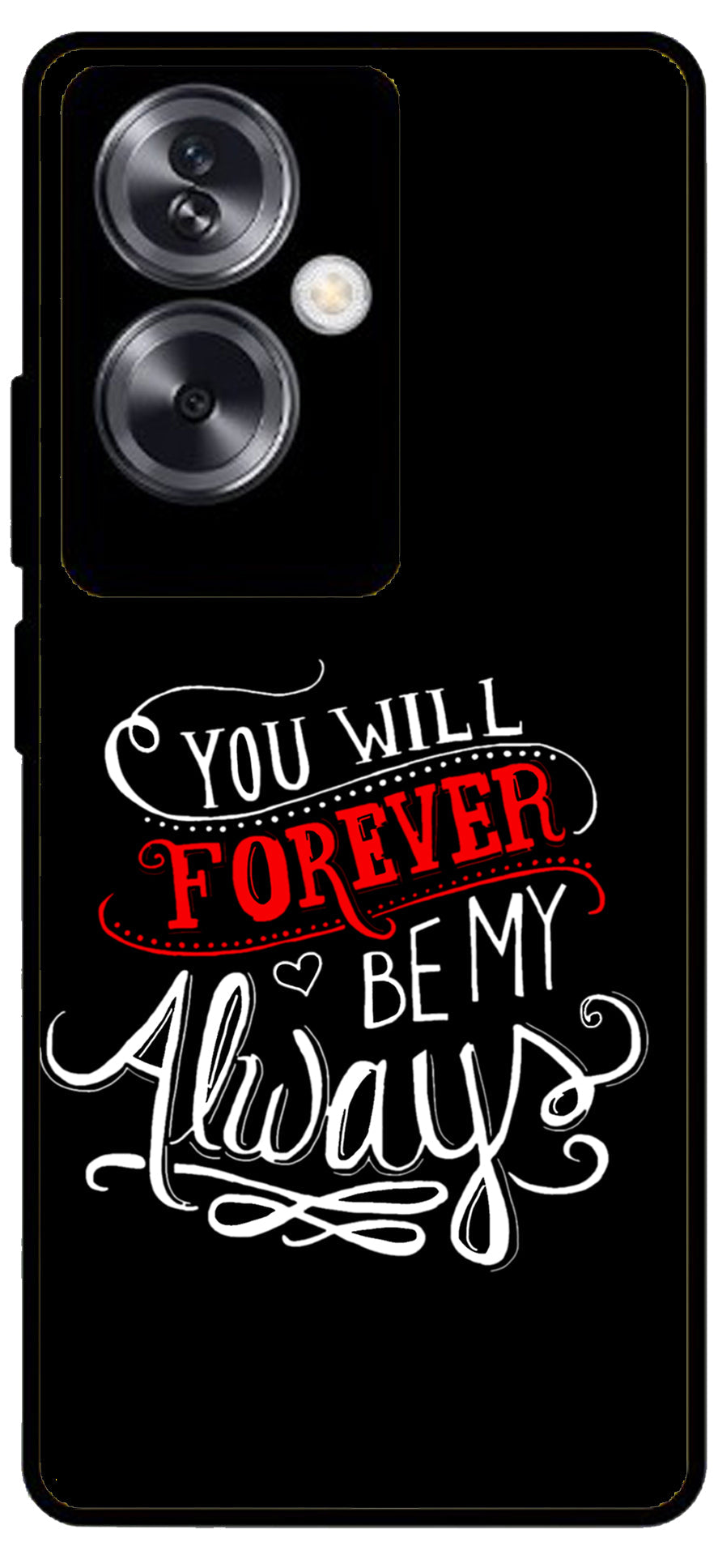 Be My Always Unbreakable Metal Back Case Mobile Cover with 4 Side Protection and Soft TPU Sides for Oppo A79 NEW