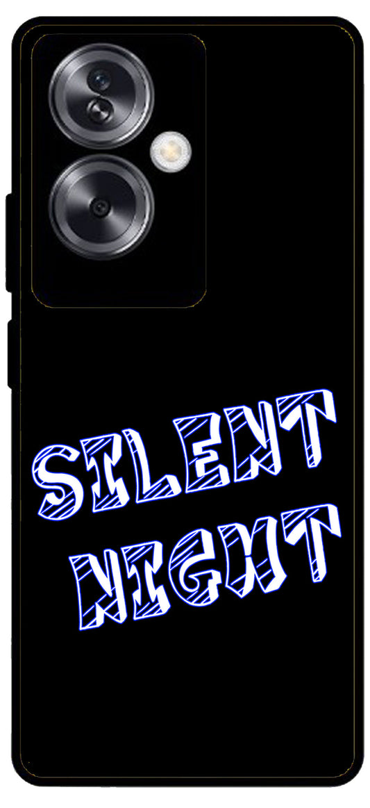 Silent Night Unbreakable Metal Back Case Mobile Cover with 4 Side Protection and Soft TPU Sides for Oppo A79 NEW