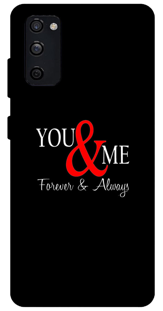 You and Me Unbreakable Metal Back Case Mobile Cover with 4 Side Protection and Soft TPU Sides for SAMSUNG S20 FE