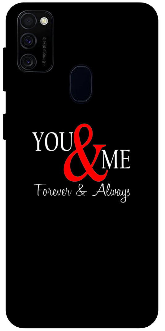 You and Me Unbreakable Metal Back Case Mobile Cover with 4 Side Protection and Soft TPU Sides for SAMSUNG M30S