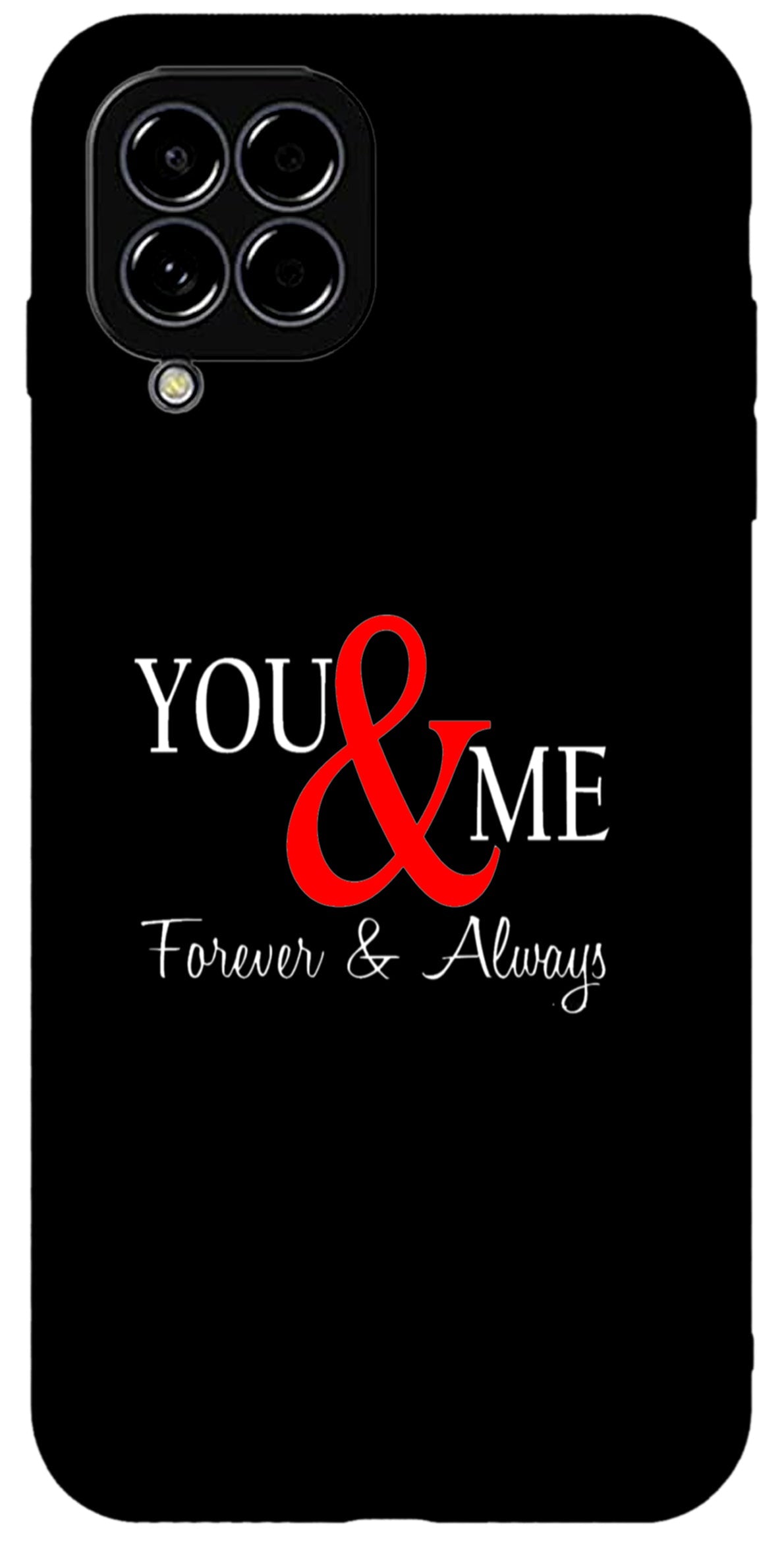 You and Me Unbreakable Metal Back Case Mobile Cover with 4 Side Protection and Soft TPU Sides for SAMSUNG M33 5G