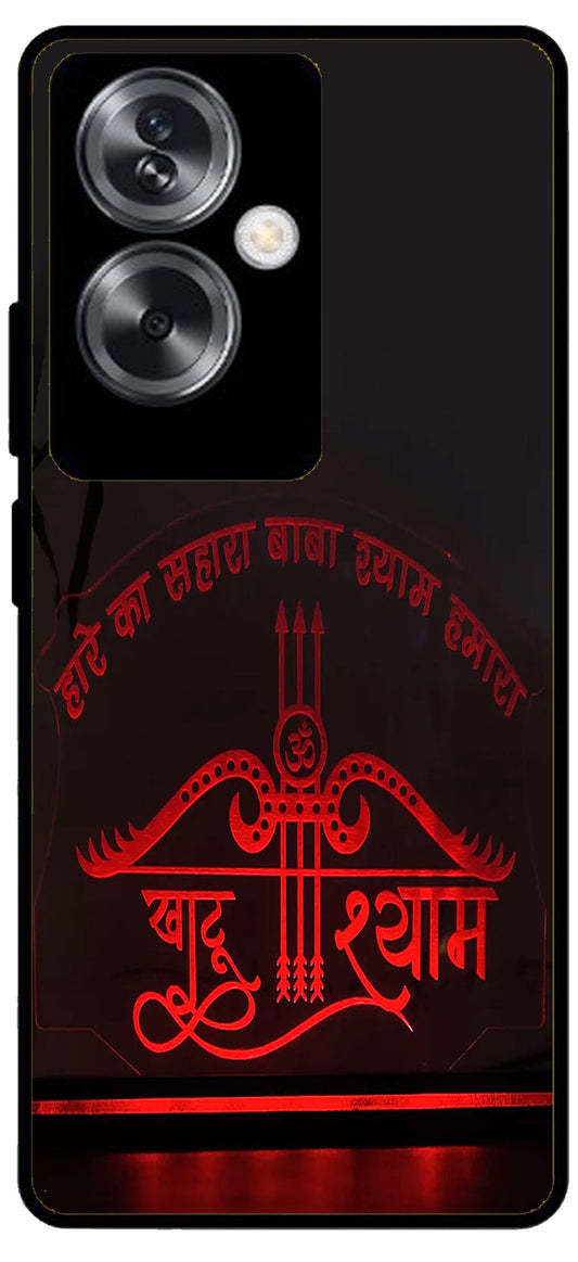 Haare Ka Sahara Baba Shyam Hamara Unbreakable Metal Back Case Mobile Cover with 4 Side Protection and Soft TPU Sides for Oppo A79 NEW