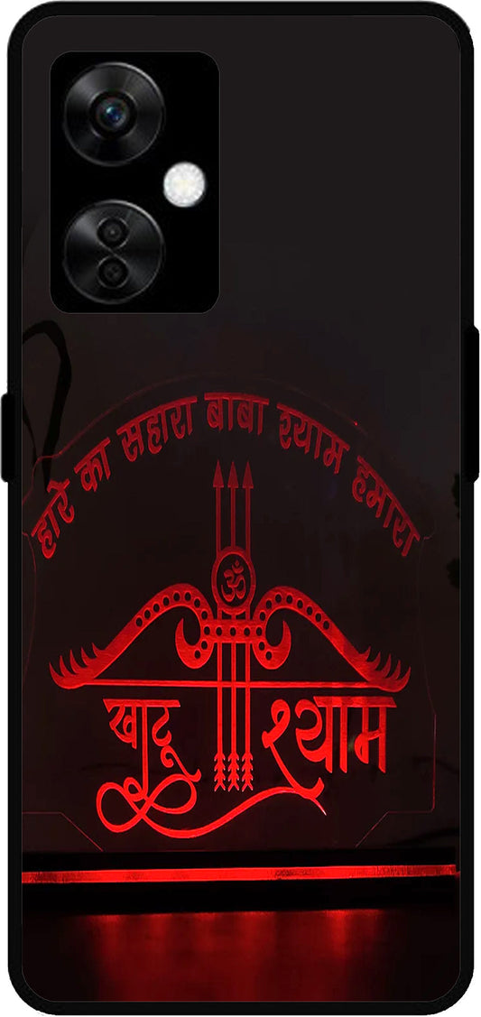 Haare Ka Sahara Baba Shyam Hamara Unbreakable Metal Back Case Mobile Cover with 4 Side Protection and Soft TPU Sides for OnePlus Nord CE3 Lite