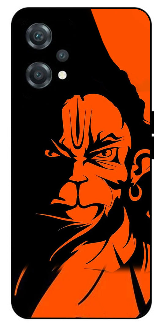 Hanuman ji Unbreakable Metal Back Case Mobile Cover with 4 Side Protection and Soft TPU Sides for oneplus nord ce 2 lite 5g