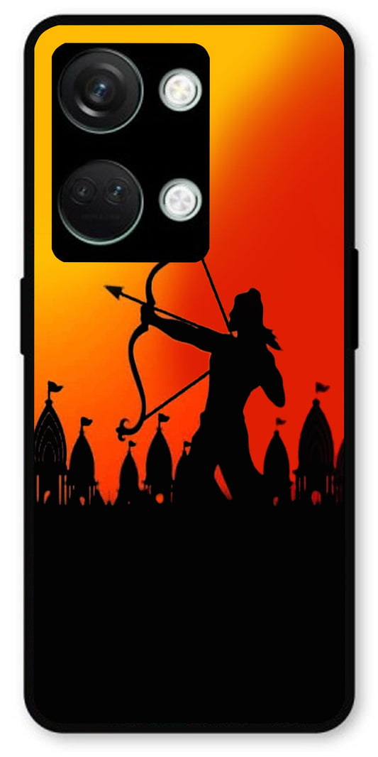 Jai Shree Ram Unbreakable Metal Back Case Mobile Cover with 4 Side Protection and Soft TPU Sides for OnePlus Nord 3