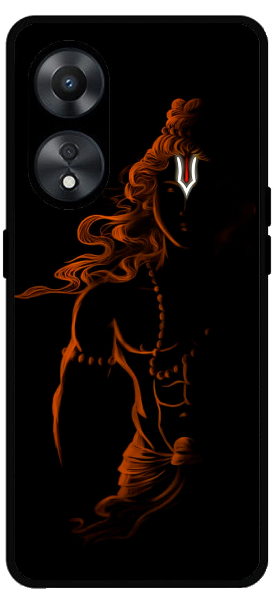 Lord Shree Ram Unbreakable Metal Back Case Mobile Cover with 4 Side Protection and Soft TPU Sides for Oppo a78 5g