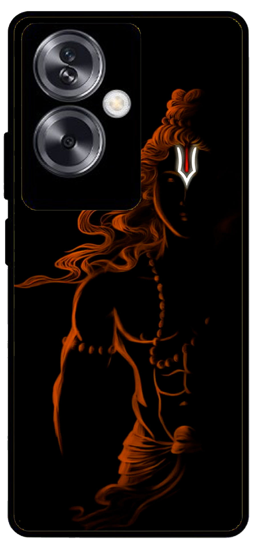 Lord Shree Ram Unbreakable Metal Back Case Mobile Cover with 4 Side Protection and Soft TPU Sides for Oppo A79 NEW