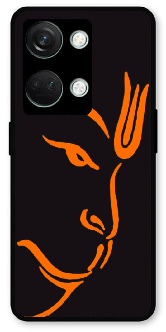 Hanuman Ji Face Unbreakable Metal Back Case Mobile Cover with 4 Side Protection and Soft TPU Sides for OnePlus Nord 3