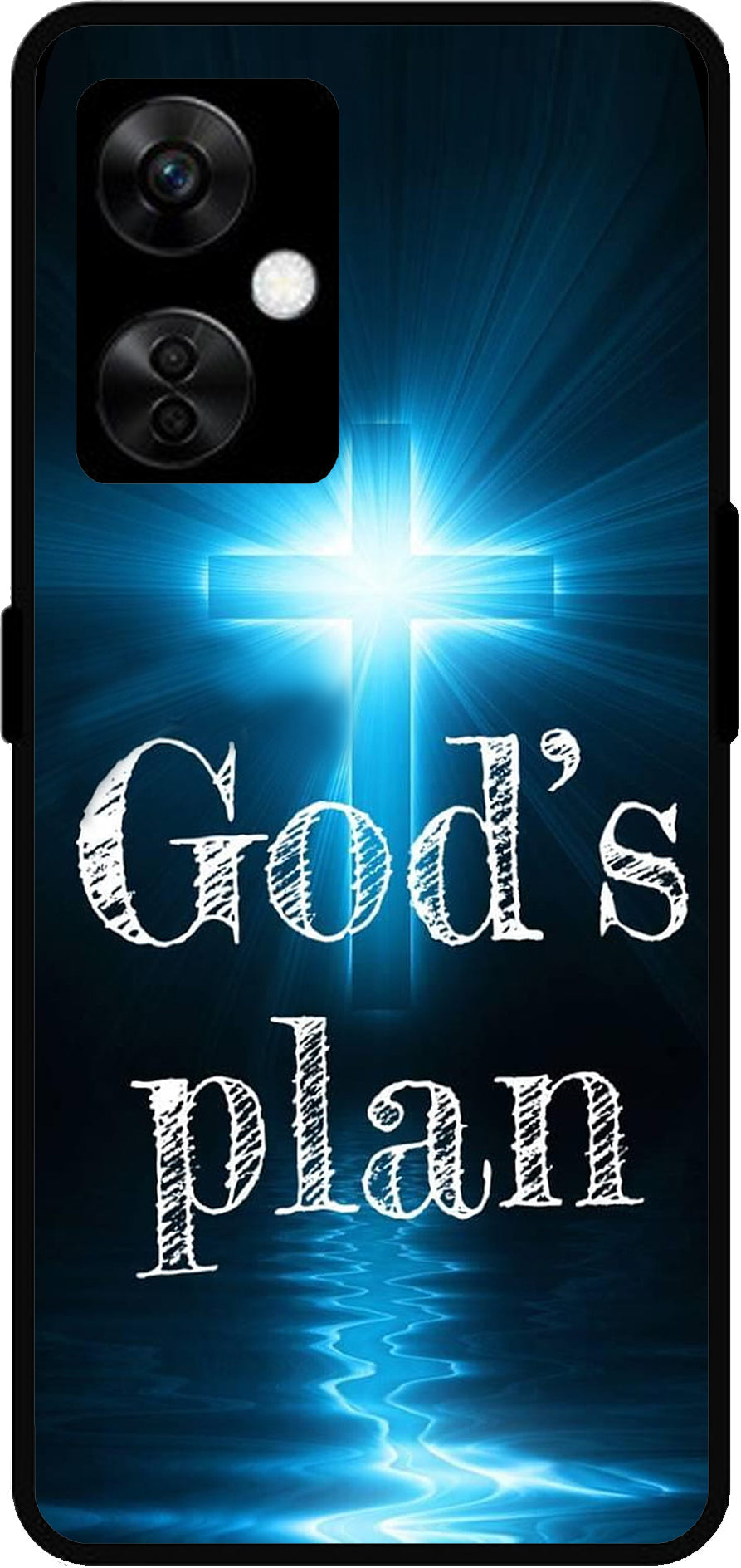 God Plan's Unbreakable Metal Back Case Mobile Cover with 4 Side Protection and Soft TPU Sides for OnePlus Nord CE3 Lite