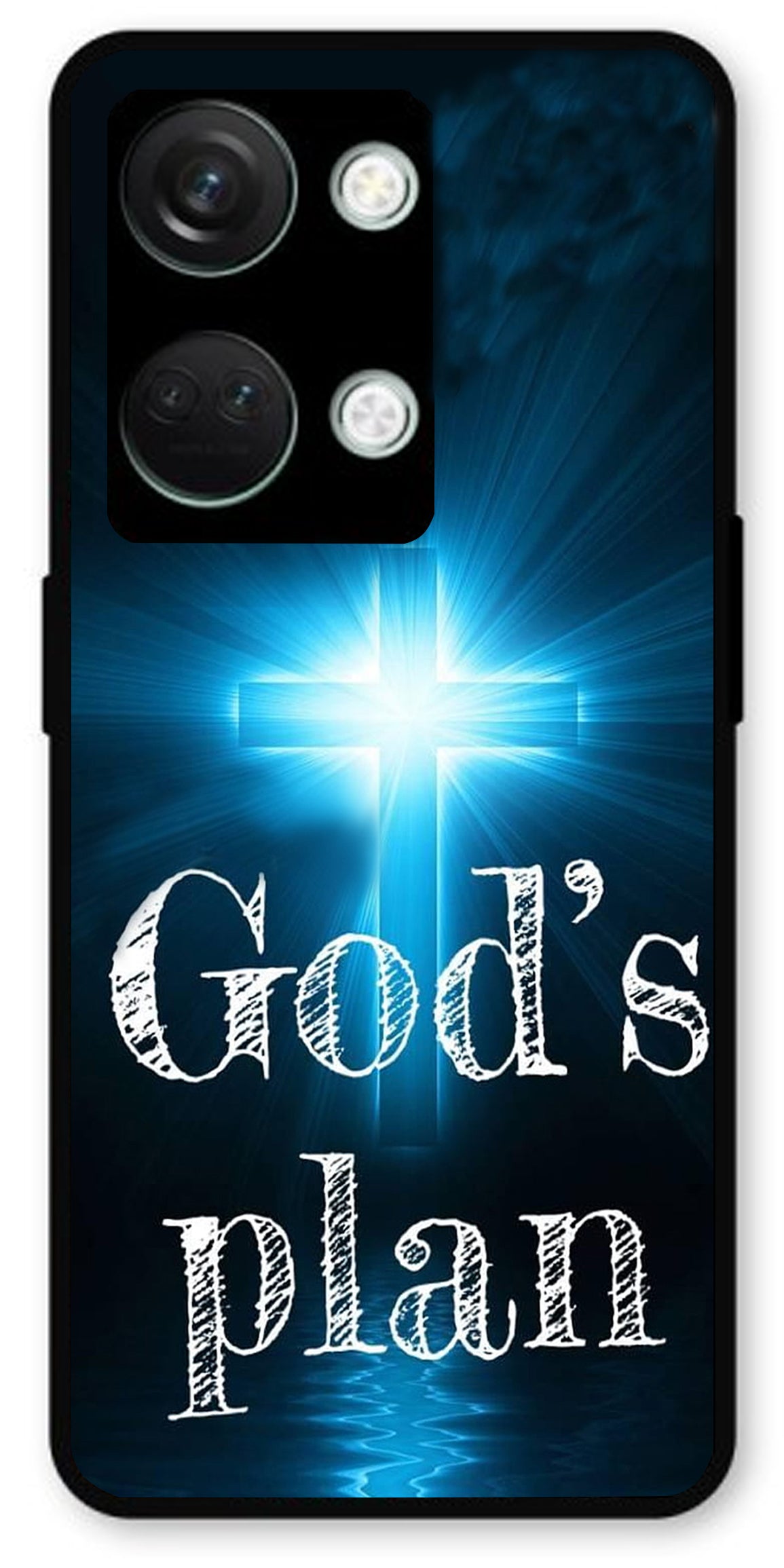 God Plan's Unbreakable Metal Back Case Mobile Cover with 4 Side Protection and Soft TPU Sides for OnePlus Nord 3