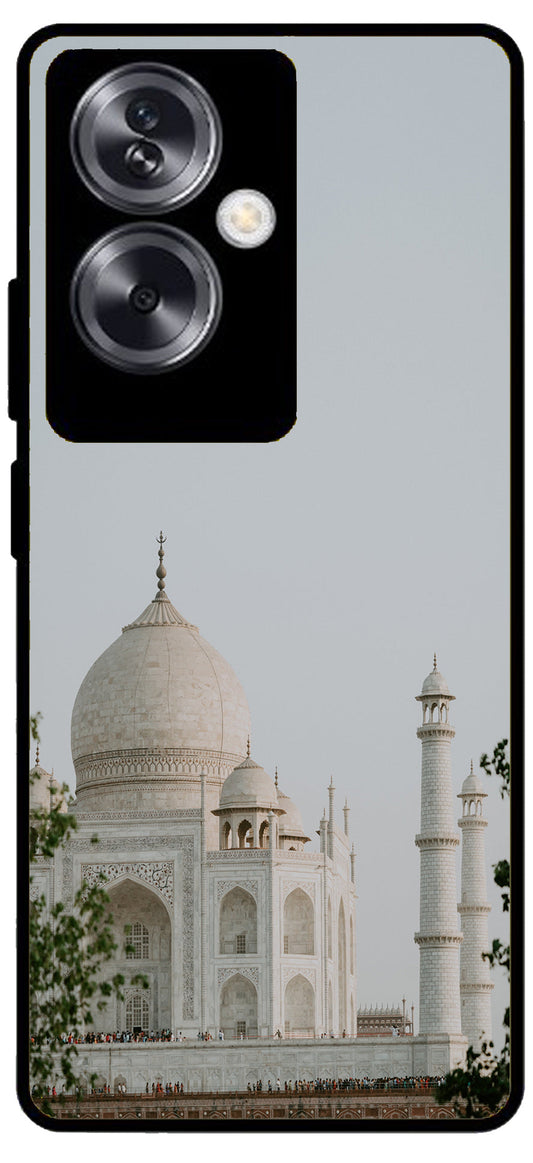 Taj Mahal Printed Unbreakable Metal Back Case Mobile Cover with 4 Side Protection and Soft TPU Sides for Oppo A79 NEW