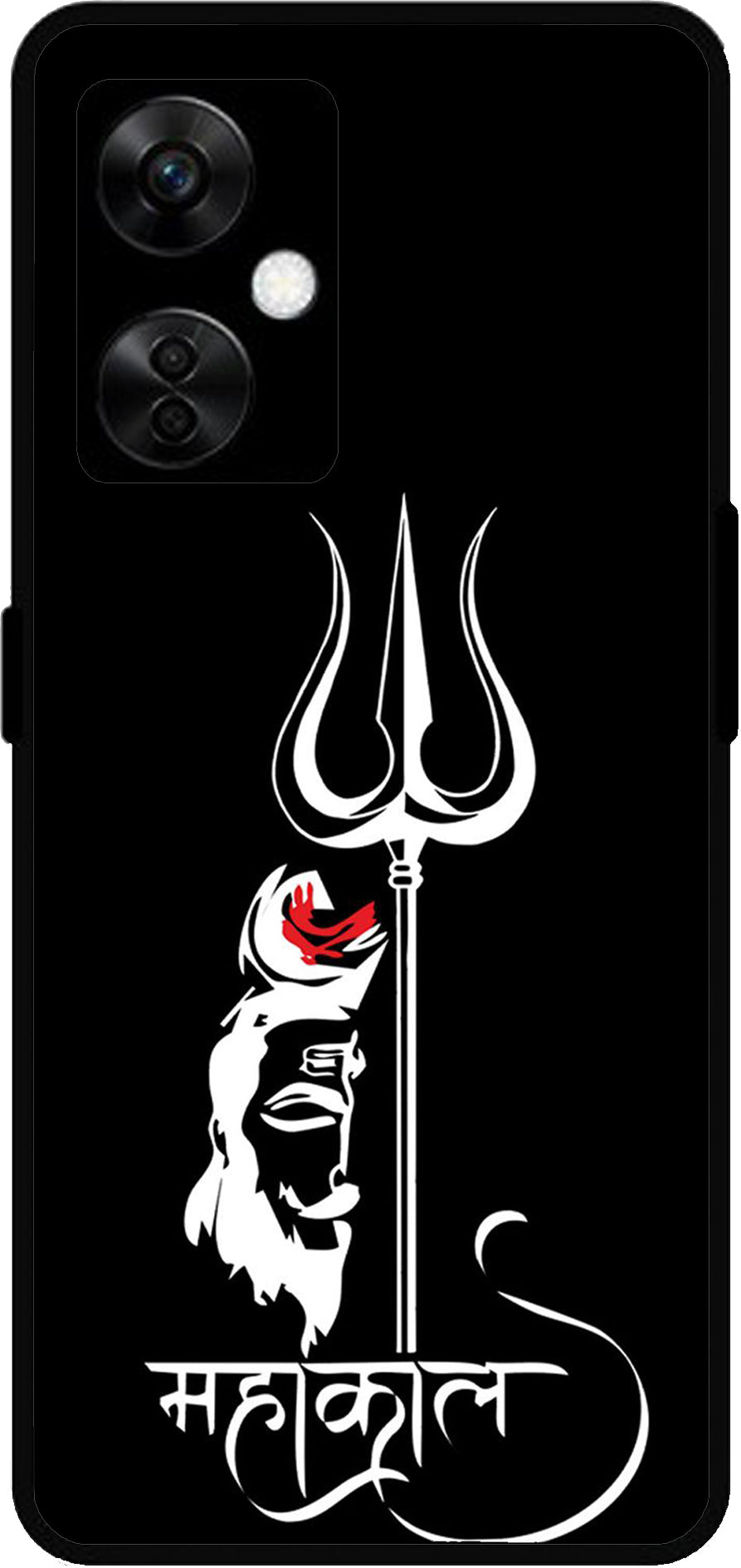 Mahakaal Unbreakable Metal Back Case Mobile Cover with 4 Side Protection and Soft TPU Sides for OnePlus Nord CE3 Lite