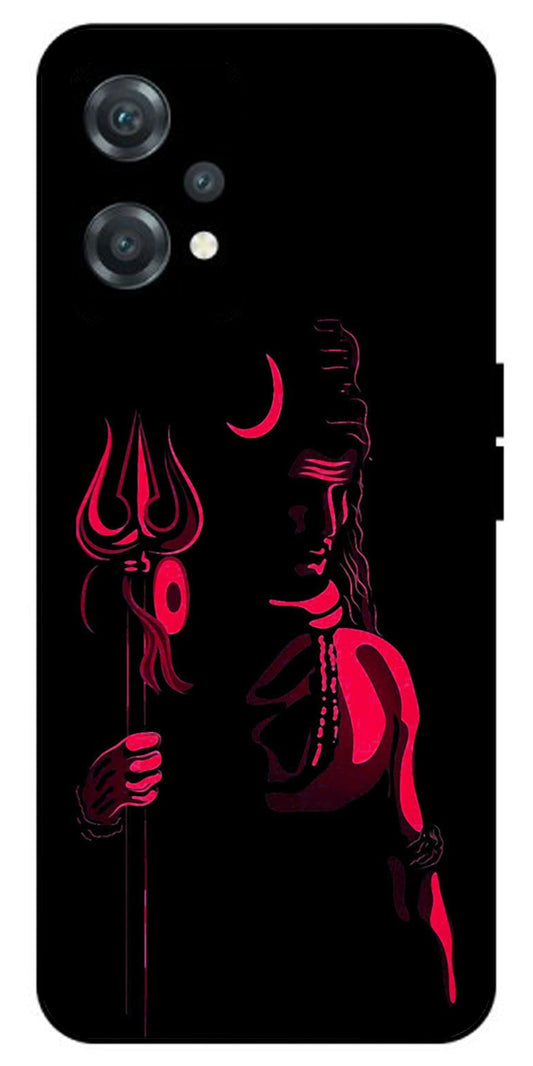 Lord Shiva Unbreakable Metal Back Case Mobile Cover with 4 Side Protection and Soft TPU Sides for oneplus nord ce 2 lite 5g