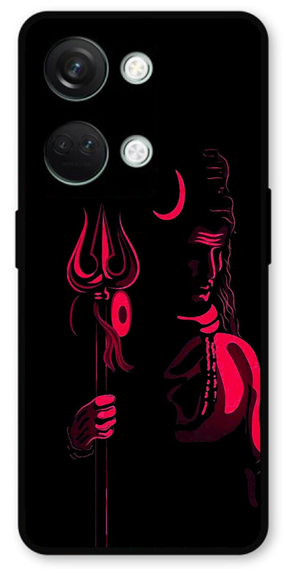 Lord Shiva Unbreakable Metal Back Case Mobile Cover with 4 Side Protection and Soft TPU Sides for OnePlus Nord 3