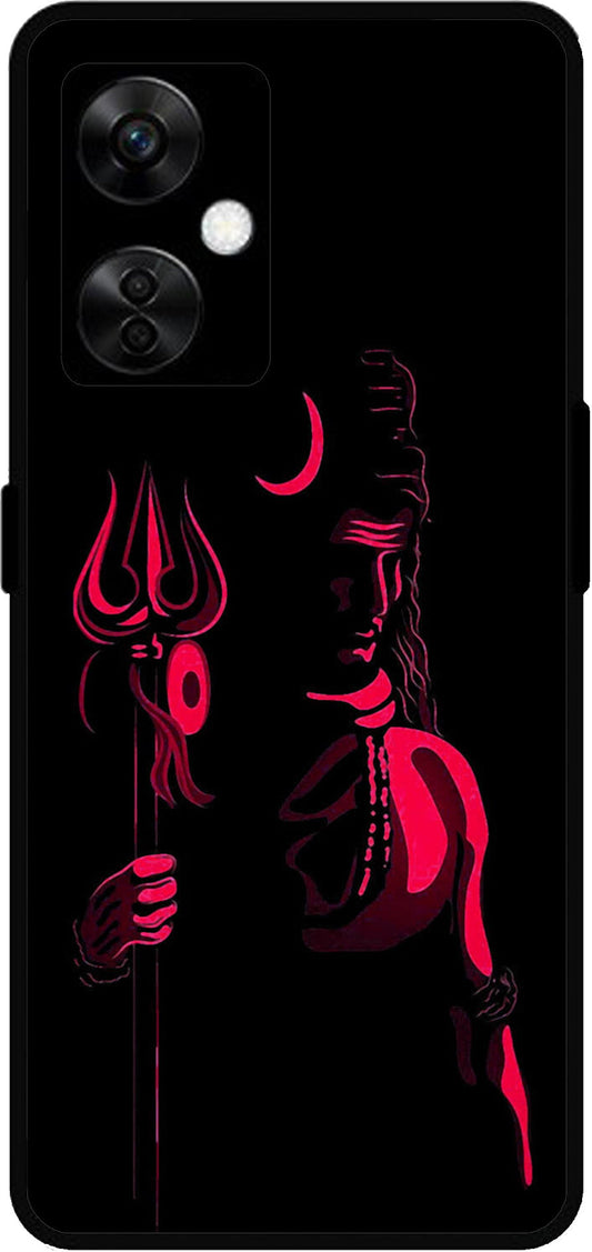 Lord Shiva Unbreakable Metal Back Case Mobile Cover with 4 Side Protection and Soft TPU Sides for OnePlus Nord CE3 Lite