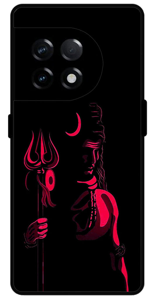 Lord Shiva Unbreakable Metal Back Case Mobile Cover with 4 Side Protection and Soft TPU Sides for OnePlus 11R