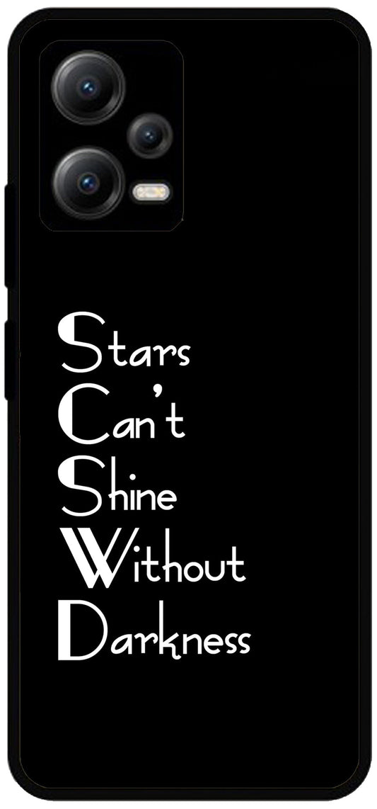 You Won't Like Me Unbreakable Metal Back Case Mobile Cover with 4 Side Protection and Soft TPU Sides for Redmi note 12 5G