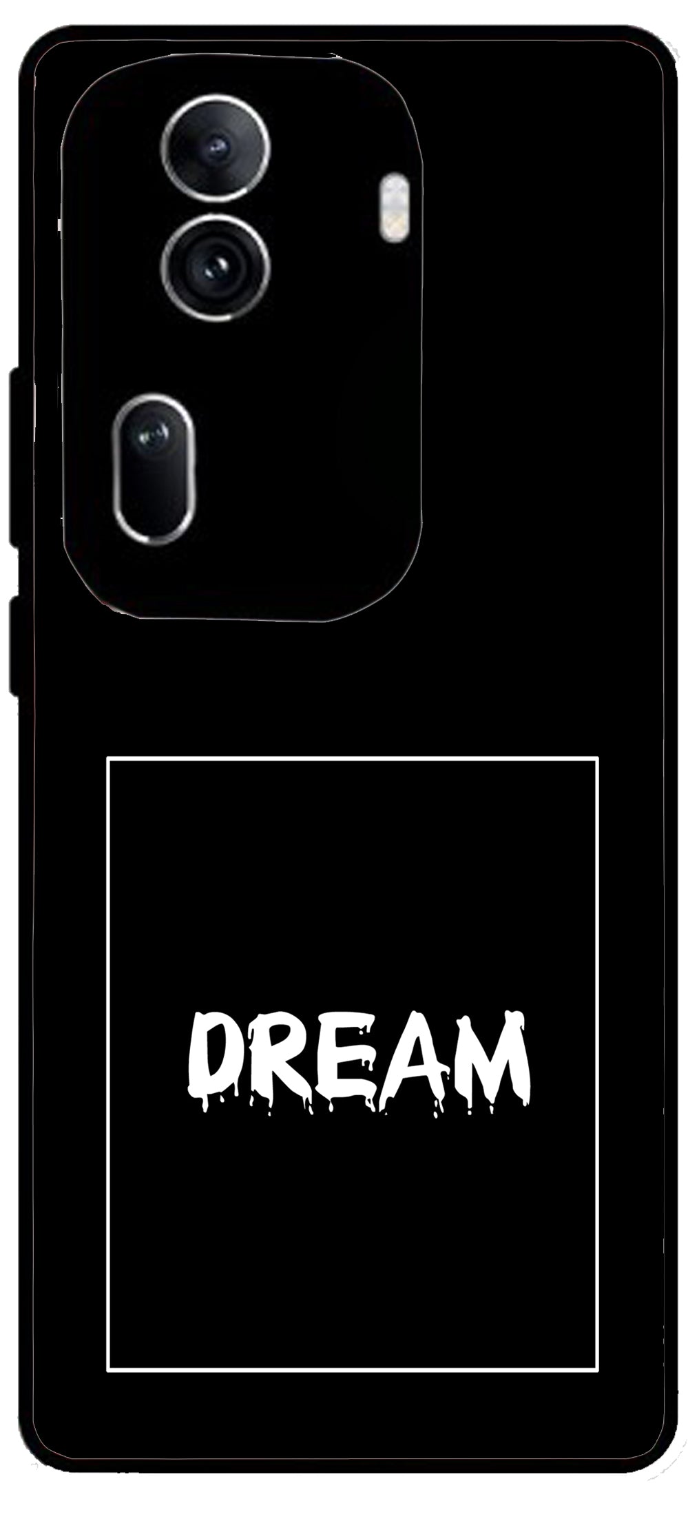 Dream Unbreakable Metal Back Case Mobile Cover with 4 Side Protection and Soft TPU Sides for Oppo Reno 11 pro