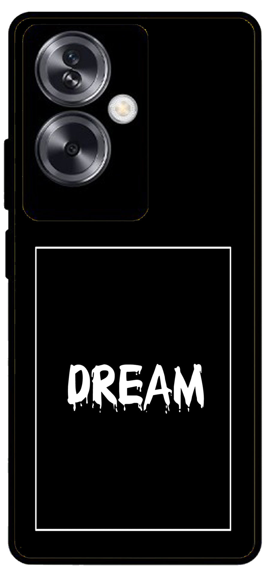 Dream Unbreakable Metal Back Case Mobile Cover with 4 Side Protection and Soft TPU Sides for Oppo A79 NEW