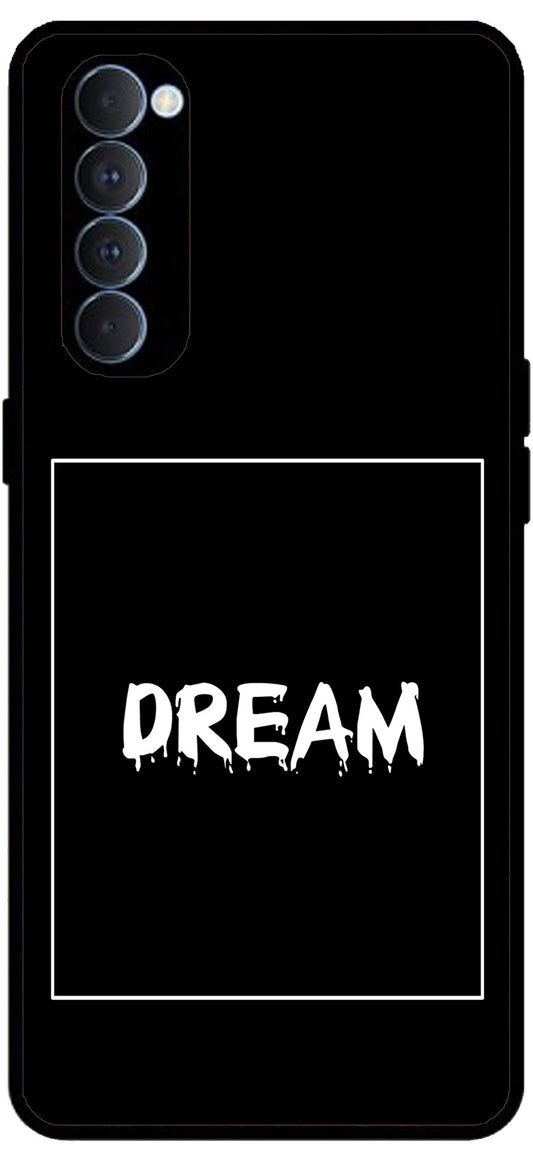 Dream Unbreakable Metal Back Case Mobile Cover with 4 Side Protection and Soft TPU Sides for RENO4 PRO