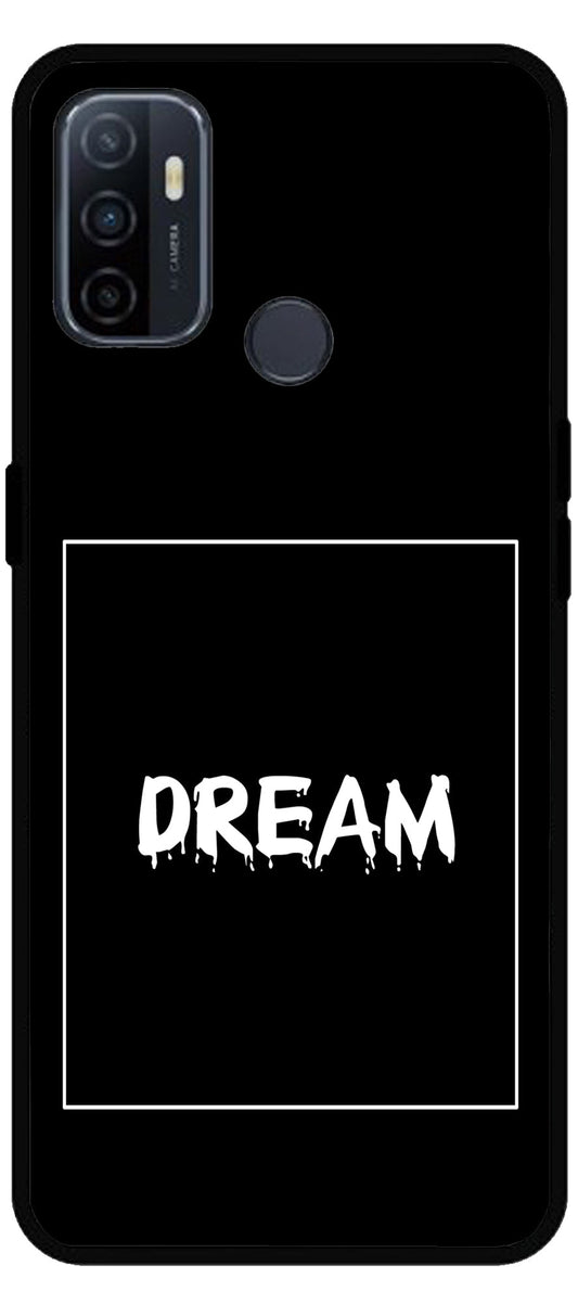 Dream Unbreakable Metal Back Case Mobile Cover with 4 Side Protection and Soft TPU Sides for Oppo A53