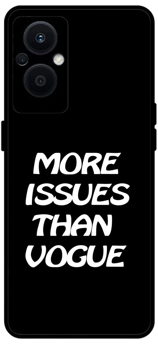 More Issues Than Vogue Unbreakable Metal Back Case Mobile Cover with 4 Side Protection and Soft TPU Sides for OPPO F21 PRO 5G