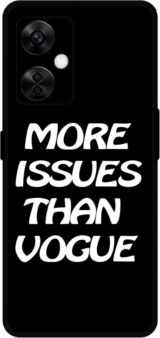 More Issues Than Vogue Unbreakable Metal Back Case Mobile Cover with 4 Side Protection and Soft TPU Sides for OnePlus Nord CE3 Lite