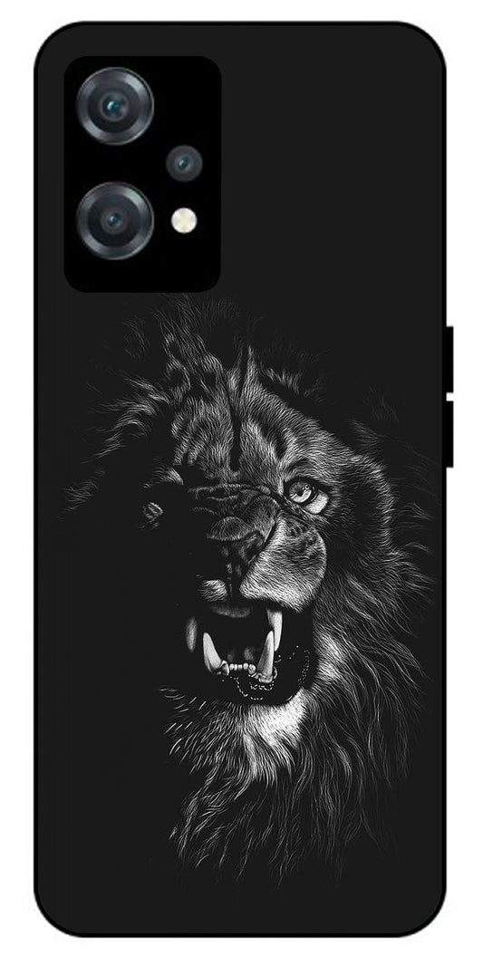 Angry Lion Unbreakable Metal Back Case Mobile Cover with 4 Side Protection and Soft TPU Sides for oneplus nord ce 2 lite 5g