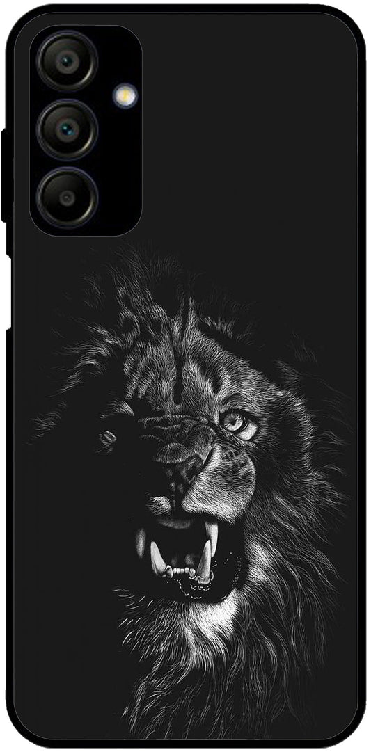 Angry Lion Unbreakable Metal Back Case Mobile Cover with 4 Side Protection and Soft TPU Sides for Samsung A15 5G NEW