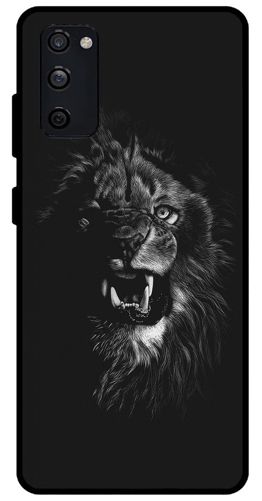 Angry Lion Unbreakable Metal Back Case Mobile Cover with 4 Side Protection and Soft TPU Sides for SAMSUNG S20 FE