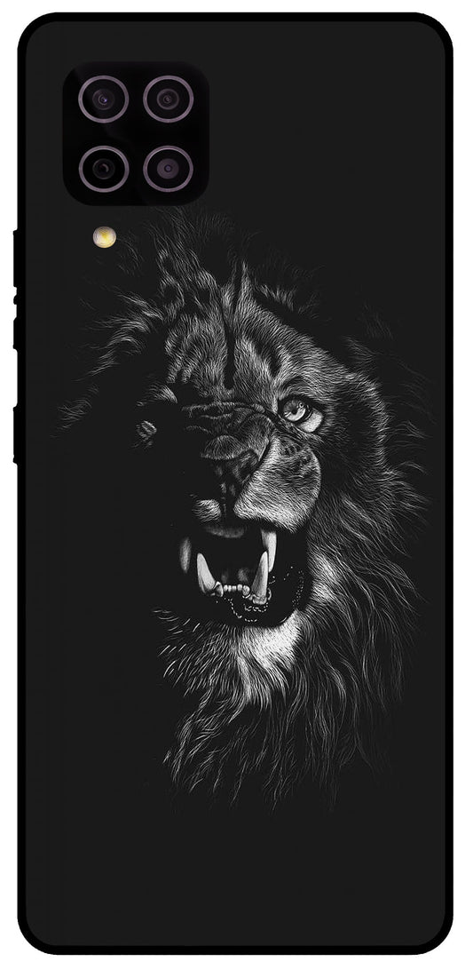 Angry Lion Unbreakable Metal Back Case Mobile Cover with 4 Side Protection and Soft TPU Sides for SAMSUNG M12