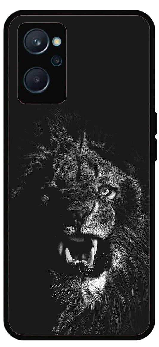 Angry Lion Unbreakable Metal Back Case Mobile Cover with 4 Side Protection and Soft TPU Sides for Vivo 9I